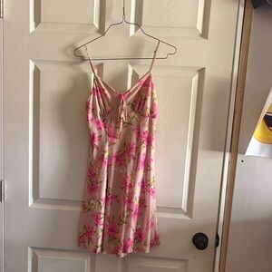 Floral Pink Mini Dress